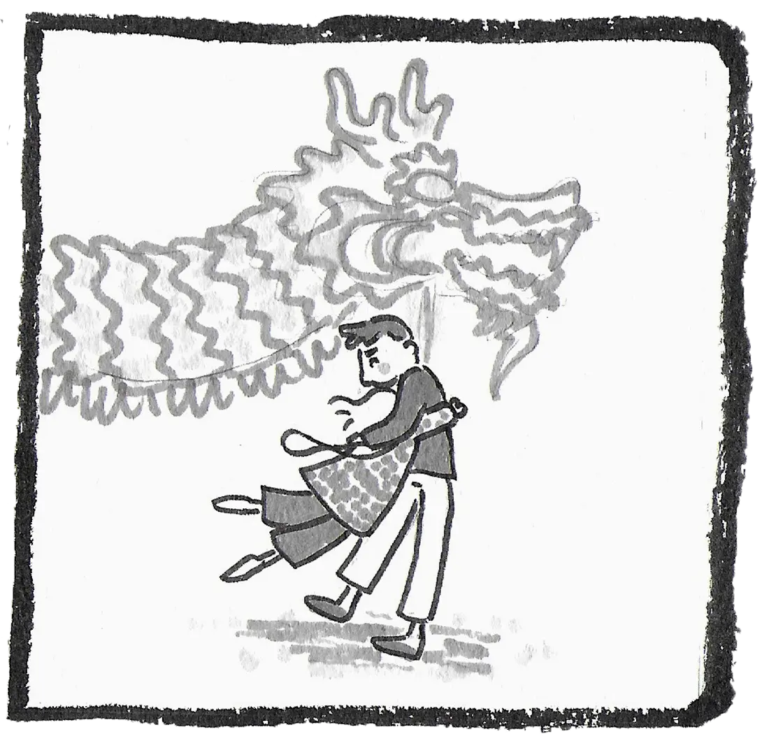 Reunited at the head of the lion